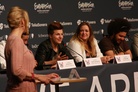 Eurovision-Song-Contest-2013-Press-Conferences 6115robin-Stjernberg-Rennie-Mirro-Linnea-Deb